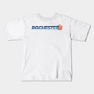 Officially Licensed Chrome Retro Rochester Logo Kids T-Shirt